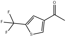 1-[5-(trifluoromethyl)thiophen-3-yl]ethan-1-one Struktur