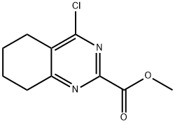 2-Quinazolinecarboxylic acid, 4-chloro-5,6,7,8-tetrahydro-, methyl ester Struktur