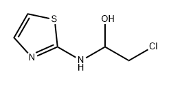 Ethanol, 2-chloro-1-(2-thiazolylamino)- Struktur