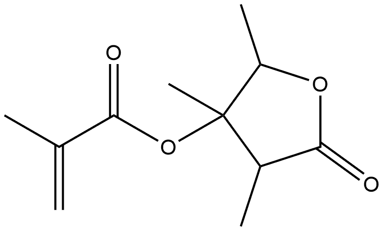 Pentonic acid, 2,5-dideoxy-2-methyl-3-C-methyl-, γ-lactone, 3-(2-methyl-2-propenoate) Struktur