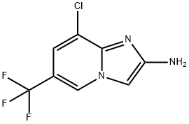 Imidazo[1,2-a]pyridin-2-amine, 8-chloro-6-(trifluoromethyl)- Struktur