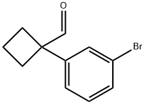 Cyclobutanecarboxaldehyde, 1-(3-bromophenyl)- Struktur