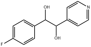 1,2-Ethanediol, 1-(4-fluorophenyl)-2-(4-pyridinyl)- Struktur