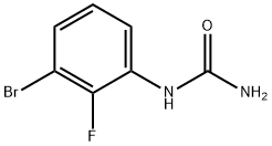 3-Bromo-2-fluorophenylurea Struktur