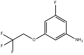 3-Fluoro-5-(2,2,2-trifluoroethoxy)aniline Struktur