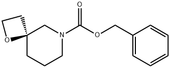 1-Oxa-6-azaspiro[3.5]nonane-6-carboxylic acid, phenylmethyl ester, (4S)- Struktur