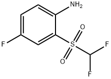 2-(difluoromethylsulphonyl)-4-fluoroaniline Struktur