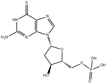 2'-Deoxy-6-thioguanosine-5'-monophosphate Struktur