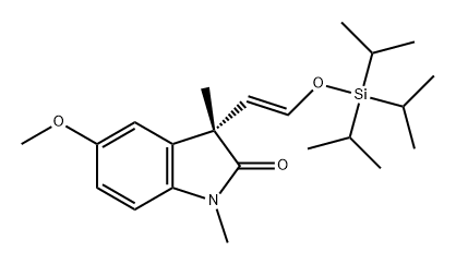 2H-Indol-2-one, 1,3-dihydro-5-methoxy-1,3-dimethyl-3-[(1E)-2-[[tris(1-methylethyl)silyl]oxy]ethenyl]-, (3S)-