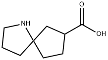 1-Azaspiro[4.4]nonane-7-carboxylic acid Struktur