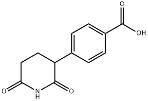 Benzoic acid, 4-(2,6-dioxo-3-piperidinyl)- Struktur