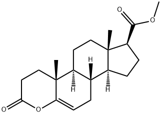 Cyclopenta[5,6]naphtho[2,1-b]pyran-7-carboxylic acid, 2,3,4,4a,4b,5,6,6a,7,8,9,9a,9b,10-tetradecahydro-4a,6a-dimethyl-2-oxo-, methyl ester, (4aR,4bS,6aS,7S,9aS,9bS)- Struktur