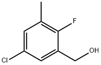 Benzenemethanol, 5-chloro-2-fluoro-3-methyl- Struktur