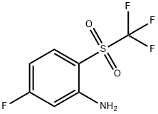 5-fluoro-2-(trifluoromethylsulphonyl)aniline Struktur