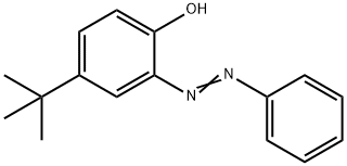 Phenol, 4-(1,1-dimethylethyl)-2-(2-phenyldiazenyl)- Struktur