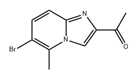 1-{6-bromo-5-methylimidazo[1,2-a]pyridin-2-yl}ethan-1-one Struktur