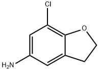 5-Benzofuranamine, 7-chloro-2,3-dihydro- Struktur