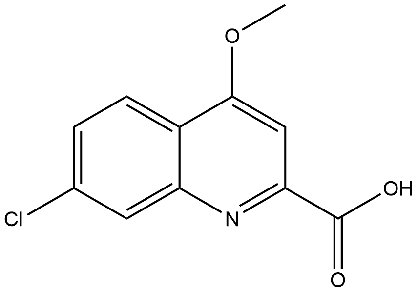 7-Chloro-4-methoxy-2-quinolinecarboxylic acid Struktur