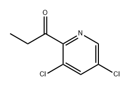 1-Propanone, 1-(3,5-dichloro-2-pyridinyl)- Struktur