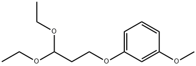 Benzene, 1-(3,3-diethoxypropoxy)-3-methoxy- Struktur