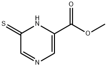 2-Pyrazinecarboxylic acid, 1,6-dihydro-6-thioxo-, methyl ester Struktur