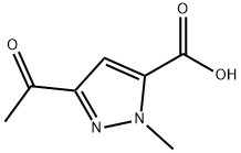 1H-Pyrazole-5-carboxylic acid, 3-acetyl-1-methyl- Struktur