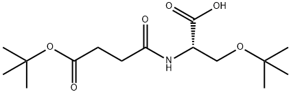 Butanoic acid, 4-[[(1S)-1-carboxy-2-(1,1-dimethylethoxy)ethyl]amino]-4-oxo-, 1-(1,1-dimethylethyl) ester Struktur