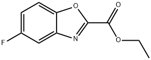 2-Benzoxazolecarboxylic acid, 5-fluoro-, ethyl ester Struktur