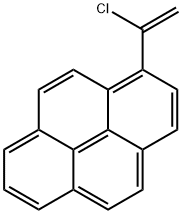 Pyrene, 1-(1-chloroethenyl)- Struktur