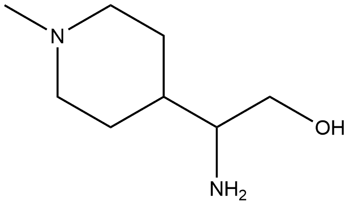 2-Amino-2-(1-methyl-4-piperidyl)ethanol Struktur