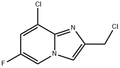 8-chloro-2-(chloromethyl)-6-fluoroimidazo[1,2-a]pyridine Struktur