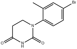 2,4(1H,3H)-Pyrimidinedione, 1-(4-bromo-2-methylphenyl)dihydro- Struktur