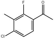 Ethanone, 1-(4-chloro-2-fluoro-3-methylphenyl)- Struktur