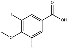 3-fluoro-5-iodo-4-methoxybenzoic acid Struktur