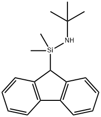 Silanamine, N-(1,1-dimethylethyl)-1-(9H-fluoren-9-yl)-1,1-dimethyl- Struktur