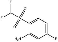 2-(difluoromethylsulphonyl)-5-fluoroaniline Struktur