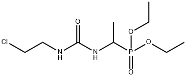 Phosphonic acid, P-[1-[[[(2-chloroethyl)amino]carbonyl]amino]ethyl]-, diethyl ester Struktur