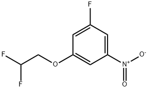 3-Fluoro-5-(2,2-difluoroethoxy)nitrobenzene Struktur