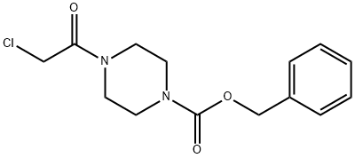 1-Piperazinecarboxylic acid, 4-(2-chloroacetyl)-, phenylmethyl ester Struktur