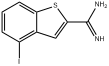 Benzo[b]thiophene-2-carboximidamide, 4-iodo- Struktur