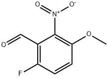 Benzaldehyde, 6-fluoro-3-methoxy-2-nitro- Struktur