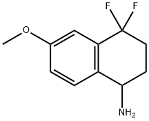 1-Naphthalenamine, 4,4-difluoro-1,2,3,4-tetrahydro-6-methoxy- Struktur