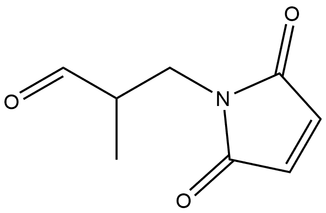 1H-Pyrrole-1-propanal, 2,5-dihydro-α-methy2,5-dioxo Struktur