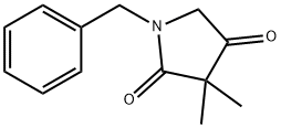 2,4-Pyrrolidinedione, 3,3-dimethyl-1-(phenylmethyl)- Struktur