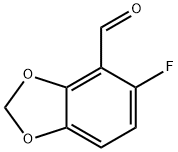 5-Fluoro-1,3-benzodioxole-4-carbaldehyde Struktur