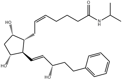 17-phenyl trinor Prostaglandin F2α isopropyl amide Struktur