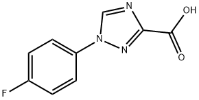 1-(4-Fluorophenyl)-1,2,4-triazole-3-carboxylic acid Struktur