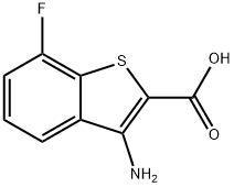 3-Amino-7-fluorobenzo[b]thiophene-2-carboxylic acid Struktur