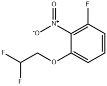 2-Fluoro-6-(2,2-difluoroethoxy)nitrobenzene Struktur