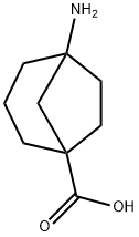 Bicyclo[3.2.1]octane-1-carboxylic acid, 5-amino- Struktur